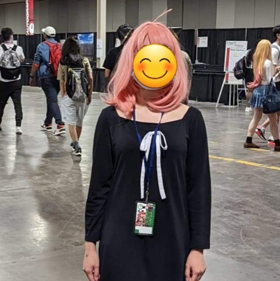 Spy X Family Anya Cosplay Costume Set w/ Wig Dress Horns - Picture 8 of 8